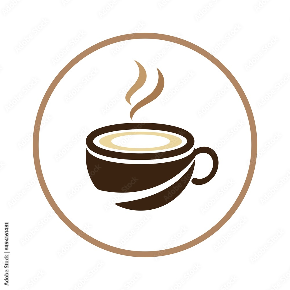 Obraz premium Coffee cup Logo Template