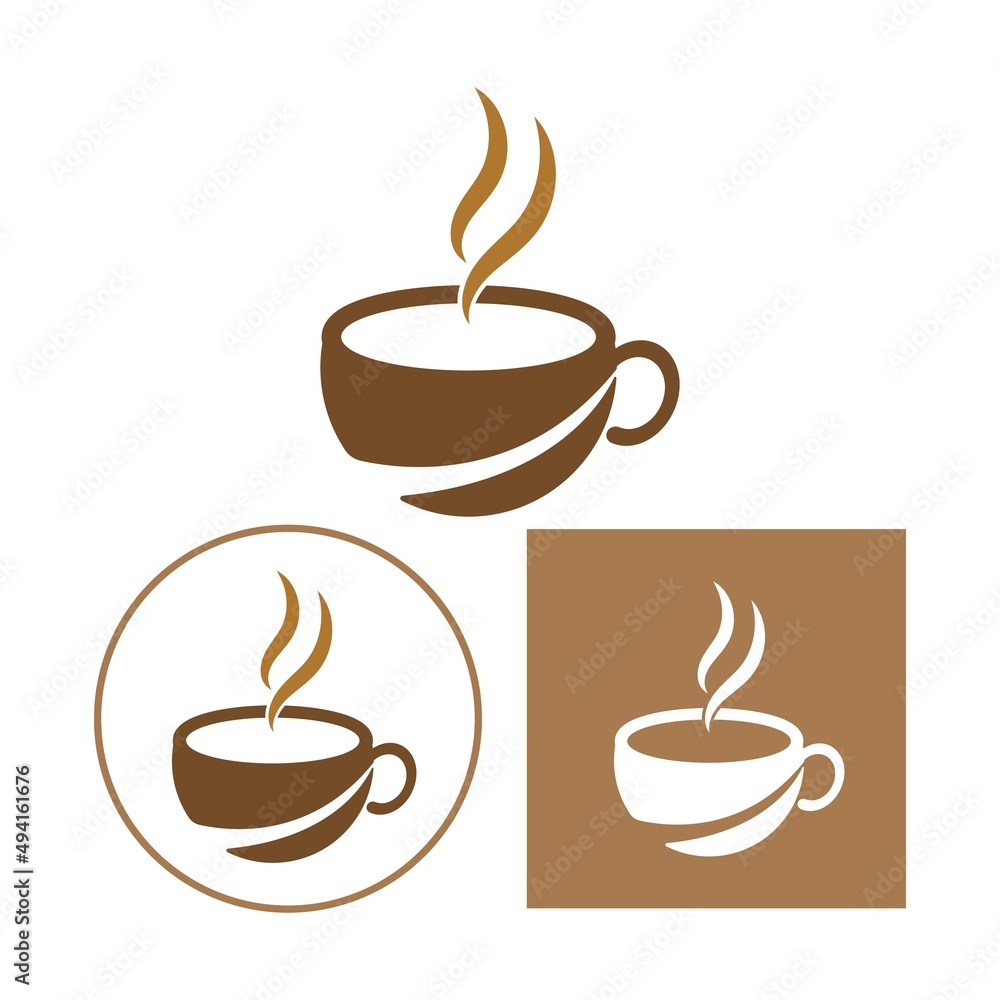 Obraz premium Coffee cup Logo Template