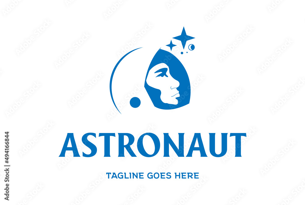 Modern Simple Astronaut Helmet for Space Science Technology Logo Design Vector Modern Simple Astronaut Helmet for Space Science Technology Logo Design Vector