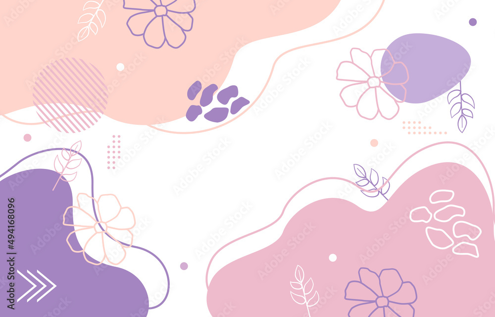 Cute Nature Floral Flower Leaf Minimalist Girly Background Wallpaper Cute Nature Floral Flower Leaf Minimalist Girly Background Wallpaper