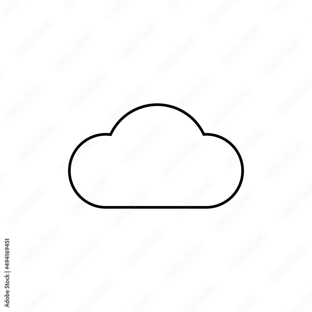Cloud line icon Cloud line icon