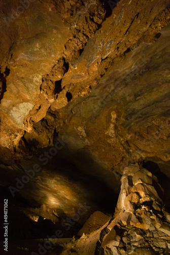 Geological formations inside Koneprusy caves