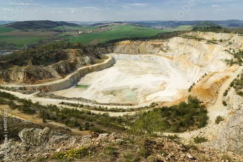 Certovy schody aka Devil's Stairs open-pit limestone mine photo