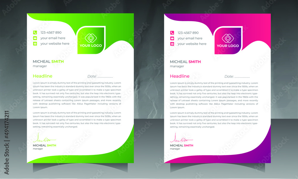 Modern & Professional business style letterhead design template in A4 size.
Minimal informative and newsletter magazine poster flyer brochure design
letterhead design in red, yellow, green, and blue Modern & Professional business style letterhead design template in A4 size.
Minimal informative and newsletter magazine poster flyer brochure design
letterhead design in red, yellow, green, and blue