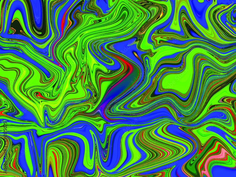 Obraz premium Acid blue and Green marble background Free Vector
