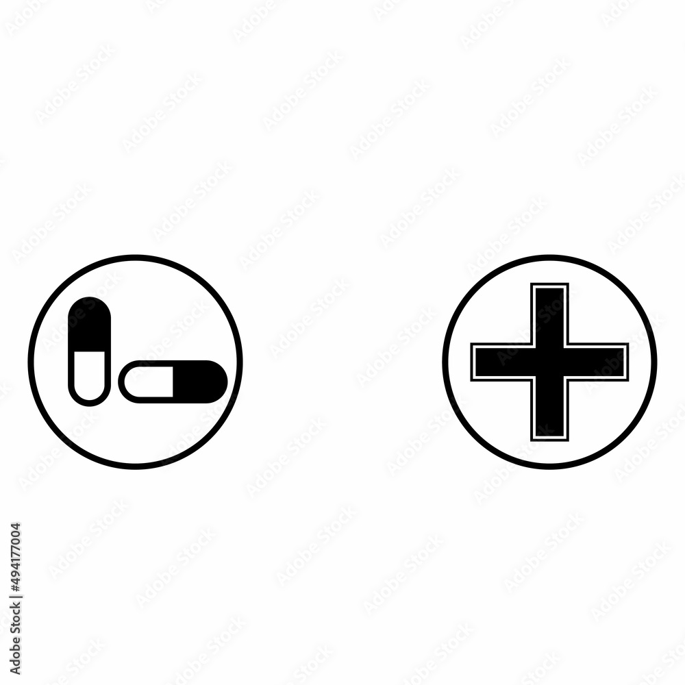 Fototapeta premium Medical Line Icon For Designers And Developers. Icons Of Health Healthcare Medical Bandage Breakup Broken Heart Medical Vector