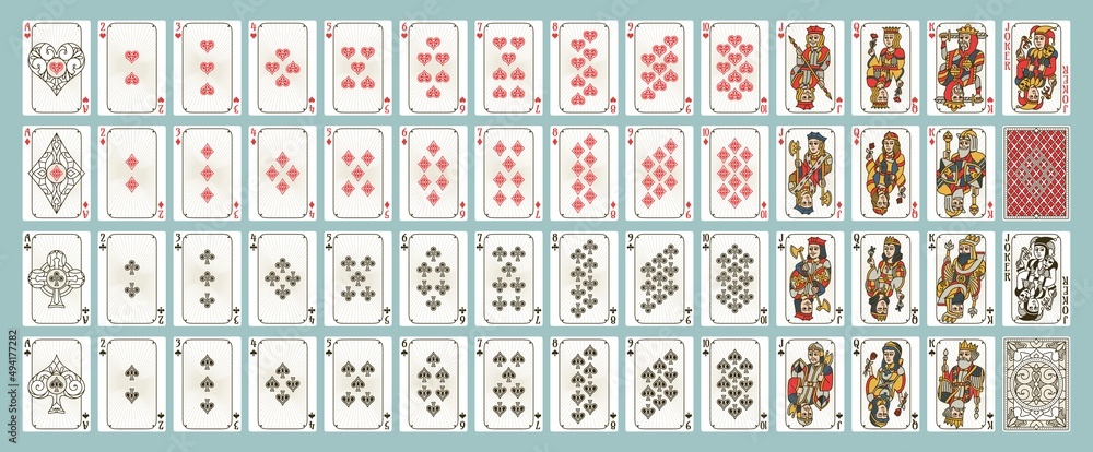King, Queen, Jack of Clubs playing card,, Stock Video