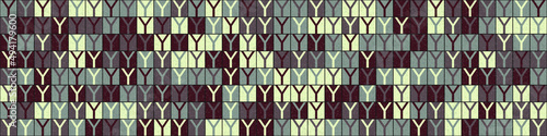 Abstract Geometric Pattern generative computational art illustration
