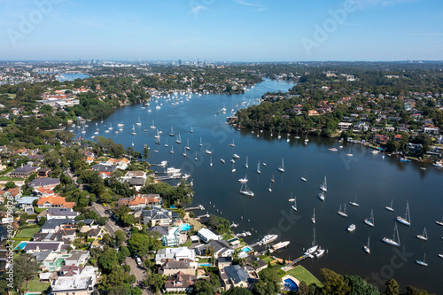 The Sydney suburb of Woolwich on the Lane Cove river.