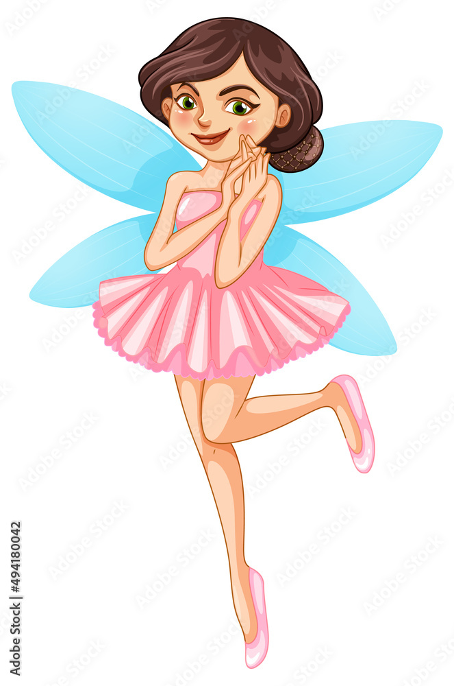 Beauty fairy on a white background Beauty fairy on a white background