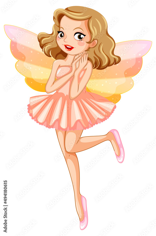 Beauty fairy on a white background Beauty fairy on a white background