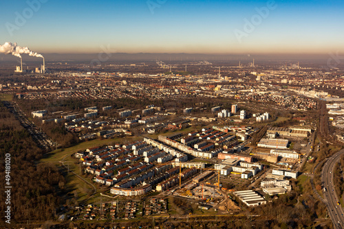 Karlsruhe und Umgebung aus der Luft