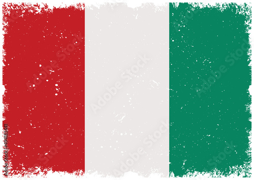 Illsutrated of Italy grunge flag