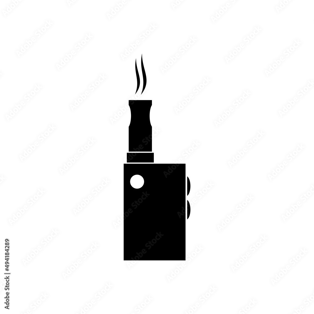 Electronic cigarette icon isolated on white background Electronic cigarette icon isolated on white background