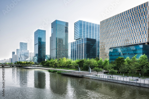 Photography Modern business building in Ningbo, China