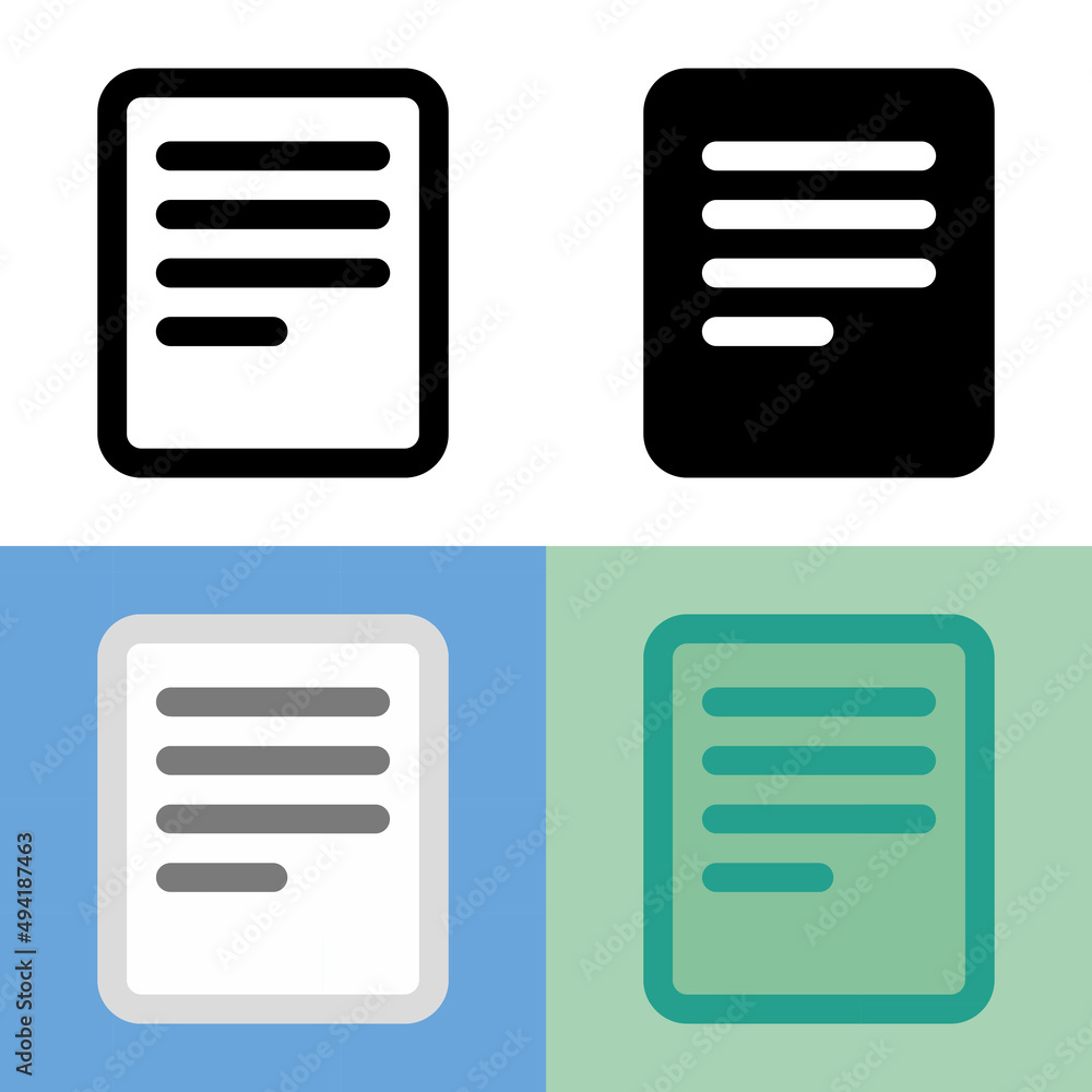 Illustration vector graphic of Document Icon. Perfect for user interface, new application, etc Illustration vector graphic of Document Icon. Perfect for user interface, new application, etc