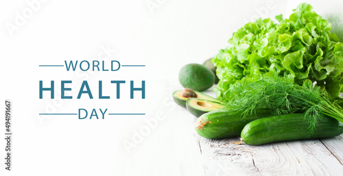 Εκτύπωση καμβά World Health day concept