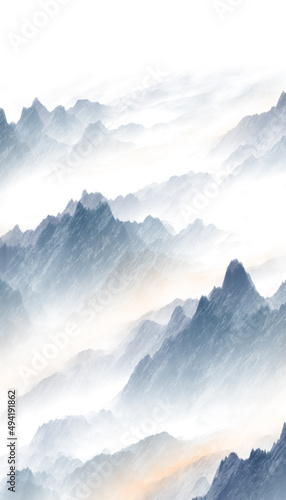 mountains in the morning © feng