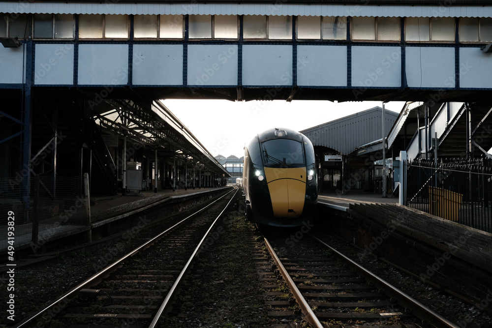 Naklejka premium Truro train station cornwall england uk 