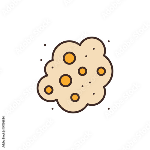 Dust in Air vector concept colored icon