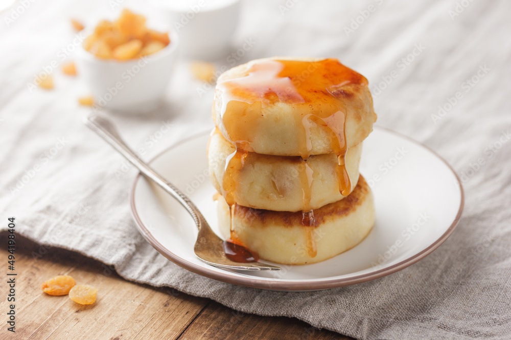 Cheese cakes for breakfast Cheese cakes for breakfast