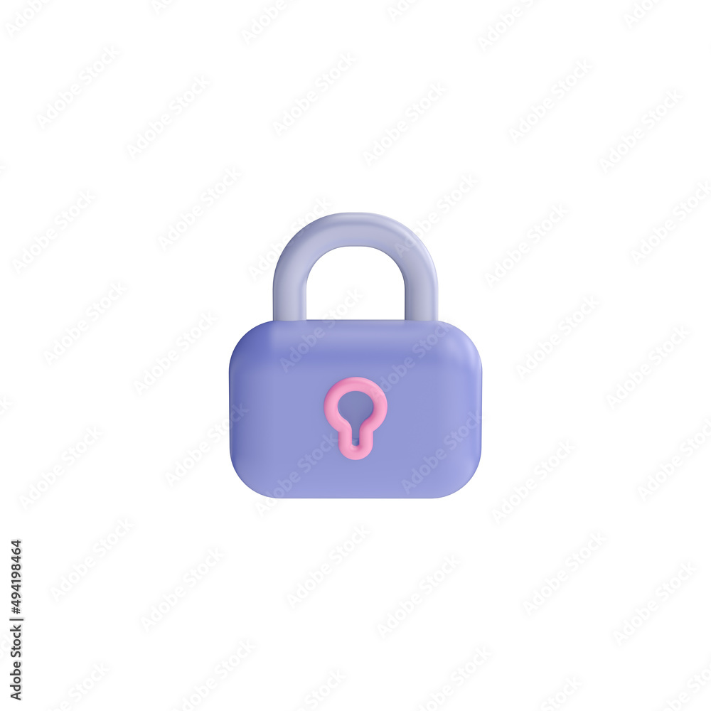 3d render illustration of
lock. Simple icon for web and app. Modern trendy design. Isolated on white background. 3d render illustration of
lock. Simple icon for web and app. Modern trendy design. Isolated on white background.