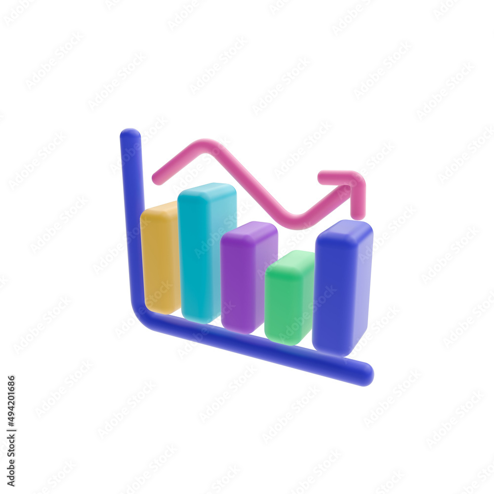 business graph with arrow business graph with arrow
