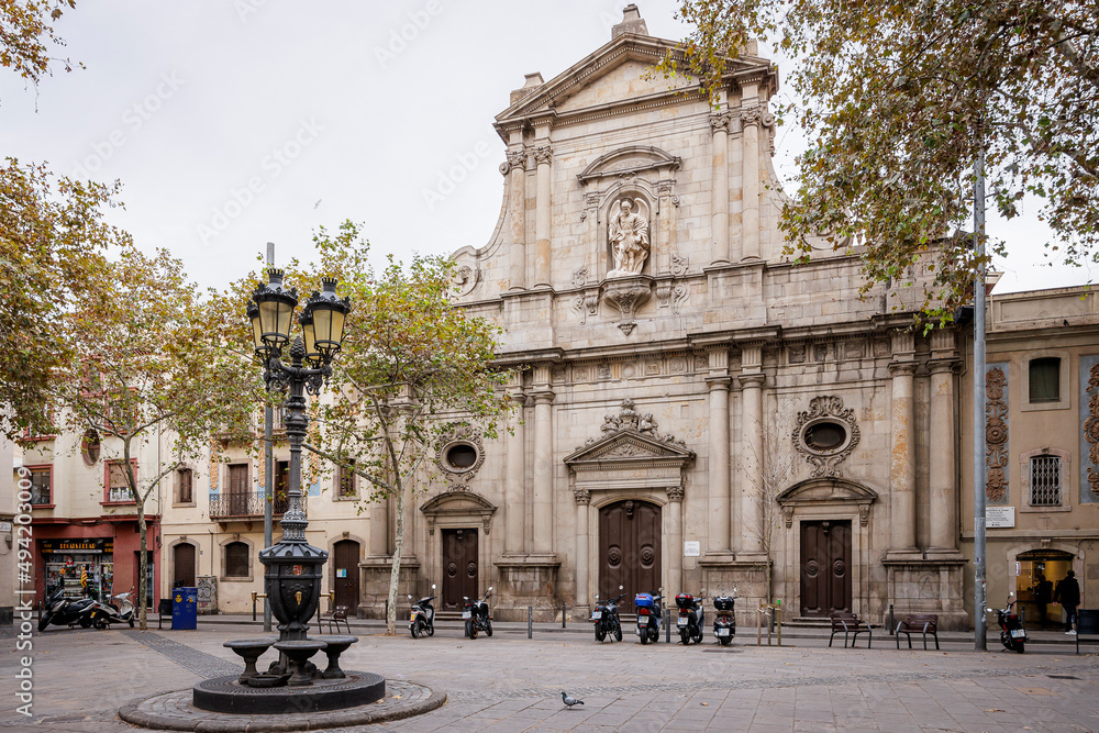Obraz premium Iglesia de Sant Miquel de la Barceloneta, Barcelona