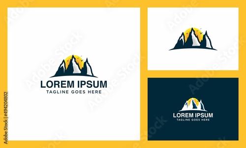 mountain and sun logo