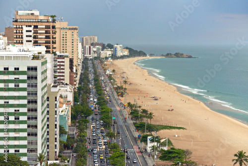 Take a vacation in paradise. An aerial view of the beaches in Rio de Janeiro, Brazil. © Marius V/peopleimages.com