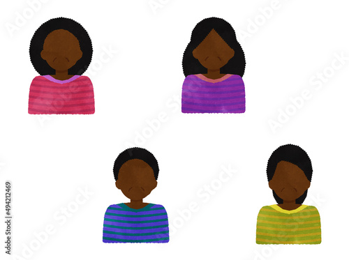 Female icon style 40-50s 02