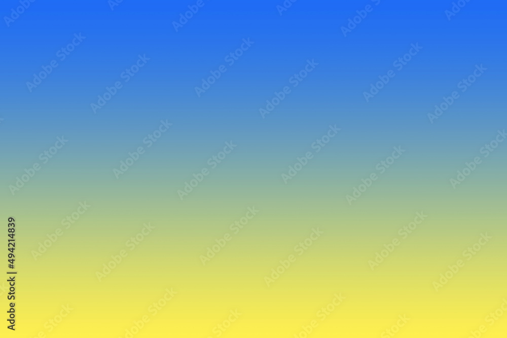 Horizontal Gradient Blue and Yellow Symbolizing Ukrainian Flag 