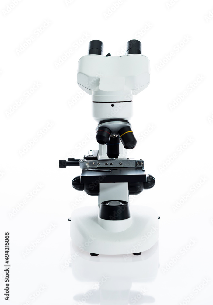 Microscope isolated on white background Microscope isolated on white background