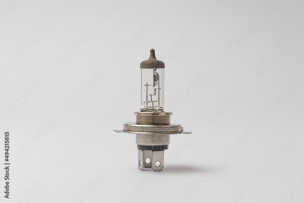 headlight bulb for car on white background headlight bulb for car on white background