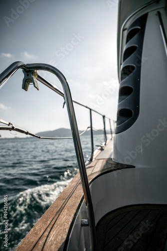 Yacht in the sea photo