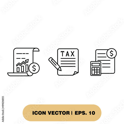 Business finance icons  symbol vector elements for infographic web
