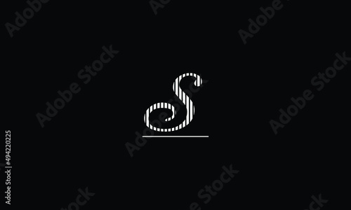 Alphabet letter icon logo S 