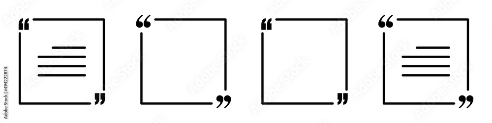Quotes Template Icon Quotes Template Icon