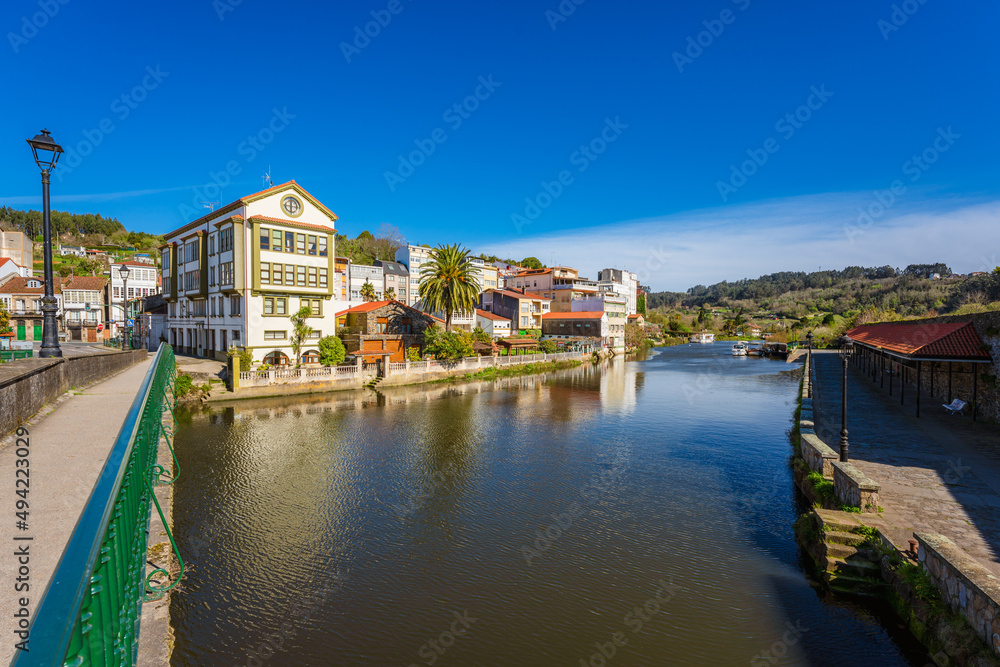 Panoramic view of Betanzos city in Galicia Spain
