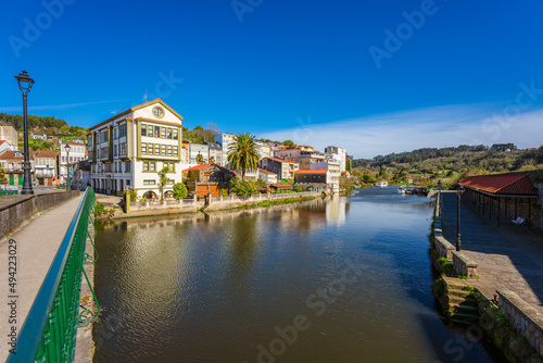 Panoramic view of Betanzos city in Galicia Spain © SerFF79