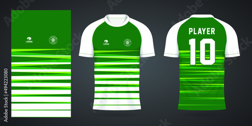 green sports shirt jersey design template