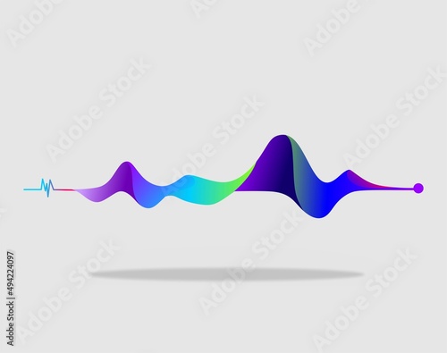 motion sound wave abstract vector background