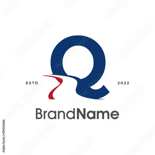Initial Q Road Way Logo