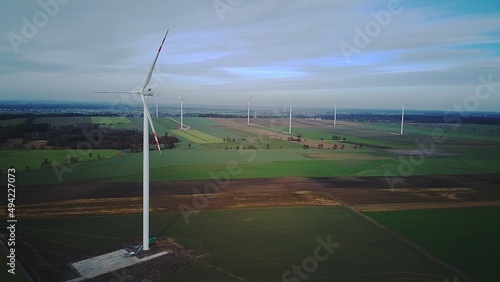 wind turbine in the field