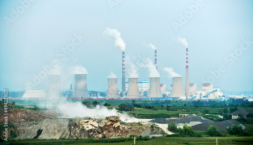 Cooling towers of power plant