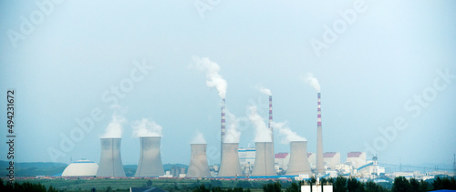 Foto Cooling towers of power plant