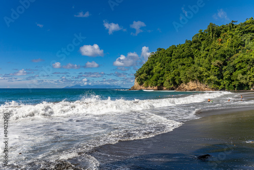 Anse Couleuvre beach - Le Precheur, Martinique French Antilles photo