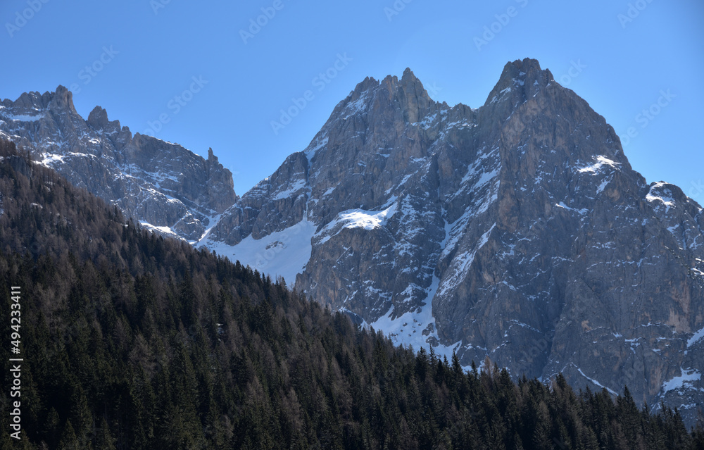 Fototapeta premium Winter on the Anderter Alpe