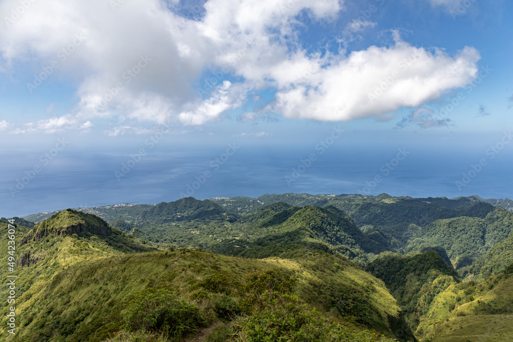 Hike to the top of Mount Pelee, Martinique, French Antilles