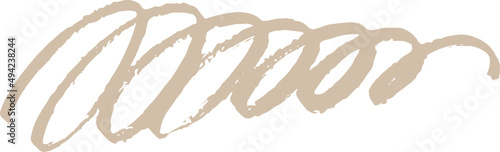 Abstract Beige Paint Brush